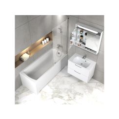 Ravak Classic II mosdótál 70x45 cm négyszögletes beépíthető fehér XJX01170000