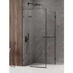 New Trendy Avexa Black zuhanykabin 120x100 cm négyszögletes fekete matt/átlátszó üveg EXK-2552