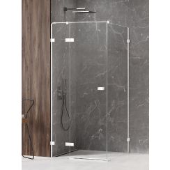 New Trendy Avexa zuhanykabin 120x80 cm négyszögletes fehér matt/átlátszó üveg EXK-2726