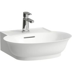 Laufen The New Classic mosdótál 50x45 cm félkör alakú klasszikus fehér fényes H8158520001041