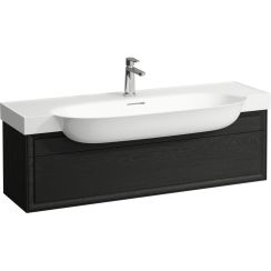 Laufen The New Classic szekrény 117.5x31.5x34.5 cm mosdókagyló alá akasztható fekete-tölgy H4060510856281