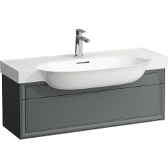 Laufen The New Classic szekrény 97.6x31.6x34.4 cm mosdókagyló alá akasztható szürke H4060910856271