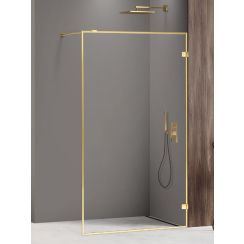 New Trendy Avexa Gold Shine zuhanykabin fal walk-in 140 cm arany fényes/átlátszó üveg EXK-4320