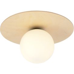 Emibig Kenzo mennyezeti lámpa 1x10 W fa -opál 1142/1B