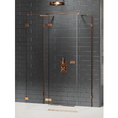 New Trendy Avexa Copper Brushed zuhanykabin 120x70 cm négyszögletes réz csiszolt/átlátszó üveg EXK-3714