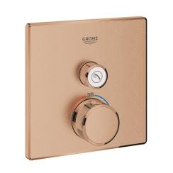 Grohe Grohtherm SmartControl zuhanycsaptelep süllyesztett z termosztáttal Brushed Warm Sunset 29123DL0