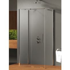 New Trendy Smart zuhanykabin 130x90 cm négyszögletes króm fényes/átlátszó üveg EXK-4080