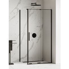 New Trendy Smart Black zuhanykabin 120x100 cm négyszögletes fekete félmatt/átlátszó üveg EXK-4136