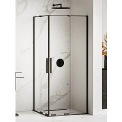 New Trendy Smart Black zuhanykabin 120x120 cm négyzet fekete félmatt/átlátszó üveg EXK-4173