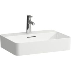 Laufen Val mosdótál 55x40 cm négyszögletes mosdótálak fehér fényes H8122844001041