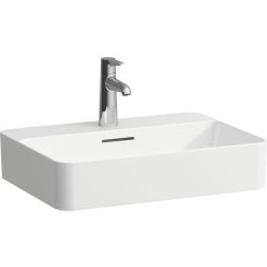 Laufen Val mosdótál 55x40 cm négyszögletes mosdótálak fehér matt H8122847571041