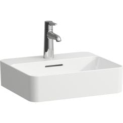 Laufen Val mosdótál 45x38 cm négyszögletes mosdótálak fehér matt H8122807571041