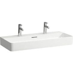 Laufen Val mosdótál 95x42 cm négyszögletes klasszikus-mosdótálak fehér matt H8162877571041