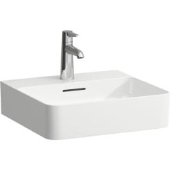 Laufen Val mosdótál 45x42 cm négyszögletes klasszikus-mosdótálak fehér matt H8162807571041