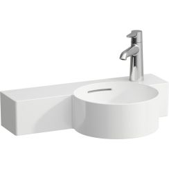 Laufen Val mosdótál 55x31.5 cm félkör alakú klasszikus fehér H8152844001061