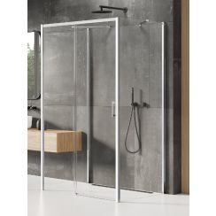 New Trendy Prime zuhanykabin 160x100 cm négyszögletes króm fényes/átlátszó üveg K-0839