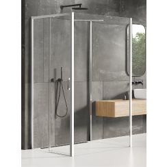 New Trendy Prime zuhanykabin 120x90 cm négyszögletes króm fényes/átlátszó üveg K-0878