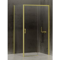 New Trendy Prime Light Gold zuhanykabin 100x100 cm négyzet arany fényes/átlátszó üveg D-0421A/D-0225B