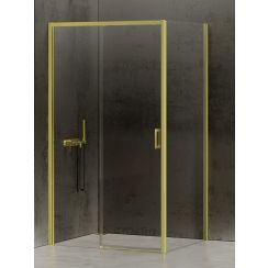 New Trendy Prime Light Gold zuhanykabin 100x100 cm négyzet arany fényes/átlátszó üveg D-0420A/D-0225B