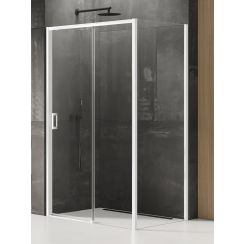 New Trendy Prime White zuhanykabin 150x90 cm négyszögletes fehér matt/átlátszó üveg K-1407