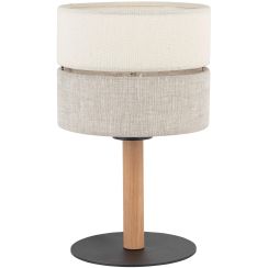 TK Lighting Eco asztali lámpa 1x15 W fekete-szürke-bézs 5596