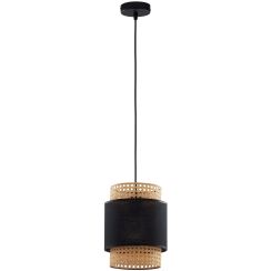 TK Lighting Boho Black függőlámpa 1x15 W fekete-bézs 6540