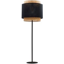 TK Lighting Boho Black állólámpa 1x15 W fekete-bézs 5568