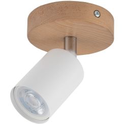TK Lighting Top mennyezeti lámpa 1x10 W fehér-króm-fa 3294