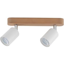 TK Lighting Top mennyezeti lámpa 2x10 W fehér-króm-fa 3295