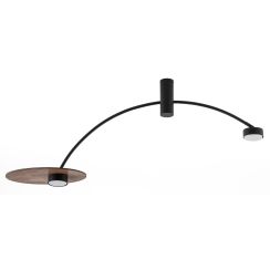 Nowodvorski Lighting Heft mennyezeti lámpa 2x8 W fekete 10356