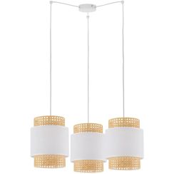 TK Lighting Boho White függőlámpa 3x15 W fehér-bézs 6537