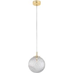TK Lighting Cadix függőlámpa 1x6 W átlátszó-arany 4609