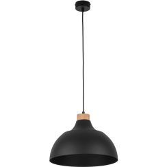 TK Lighting Cap függőlámpa 1x15 W fekete-fa 2071