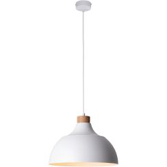 TK Lighting Cap függőlámpa 1x15 W fehér-fa 2070