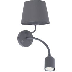 TK Lighting Maja oldalfali lámpa szürke 2536