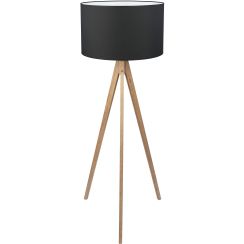 TK Lighting Treviso állólámpa 1x15 W fekete-fa 5039