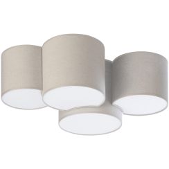 TK Lighting Mona mennyezet 4x15 W bézs 6592