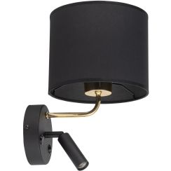 TK Lighting Richi oldalfali lámpa 2x60 W fekete 4234