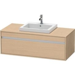 Duravit Ketho szekrény 120x55x42.6 cm Függesztett, mosdó alatti tölgy KT679603030