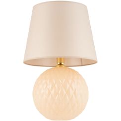 TK Lighting Santana asztali lámpa 1x15 W bézs 5591
