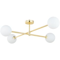 TK Lighting Sarius mennyezeti lámpa 4x6 W fehér-arany 4738
