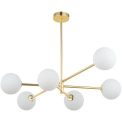 TK Lighting Sarius mennyezeti lámpa 6x6 W fehér-arany 4736