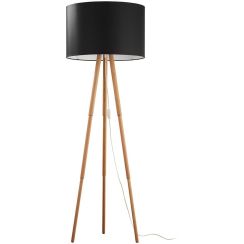 TK Lighting Tokyo állólámpa 1x15 W fekete-fa 5286