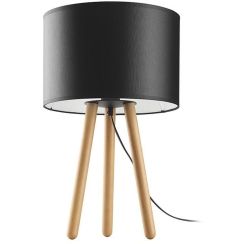 TK Lighting Tokyo asztali lámpa 1x15 W fekete-fa 5293