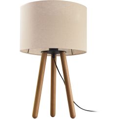 TK Lighting Tokyo asztali lámpa 1x15 W fa -bézs 5291