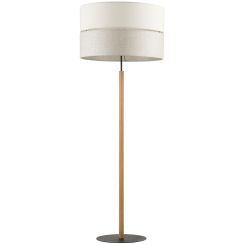 TK Lighting Eco állólámpa 1x15 W fekete-szürke-fa-bézs 5597