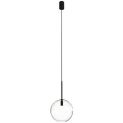 Nowodvorski Lighting Sphere függőlámpa 1x40 W fekete-átlátszó 7848