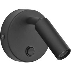 TK Lighting Enzo oldalfali lámpa 1x6 W fekete 4237