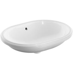 Geberit Variform mosdótál 55x40 cm ovális alulról beépíthető fehér 500.757.00.2