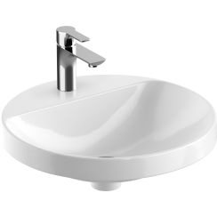 Geberit Variform mosdótál 48x48 cm kerek süllyesztett fehér 500.705.01.2